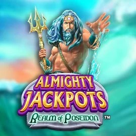 Official Jackpots logo: Almighty Jackpots – Realm of Poseidon by Novomatic at SpinSahara Casino