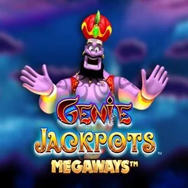 Genie Jackpots Megaways online game logo by Blueprint Gaming on spin-sahara.dk
