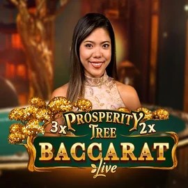 Official Live Casino logo: Prosperity Tree Baccarat by Evolution at SpinSahara Casino