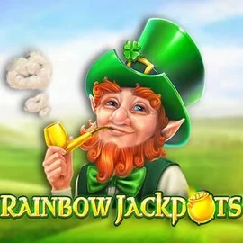 Try Rainbow Jackpots slot by Red Tiger Gaming on spin-sahara.dk – logo image
