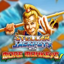 Stellar Jackpots with More Monkeys logo by Lightning Box Game SpinSahara Casino