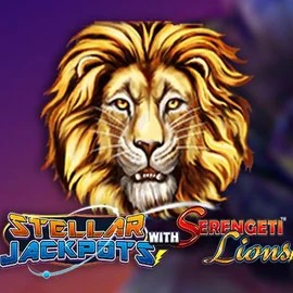 Play the Stellar Jackpots with Serengeti Lions slot by Lightning Box Game on SpinSahara Casino